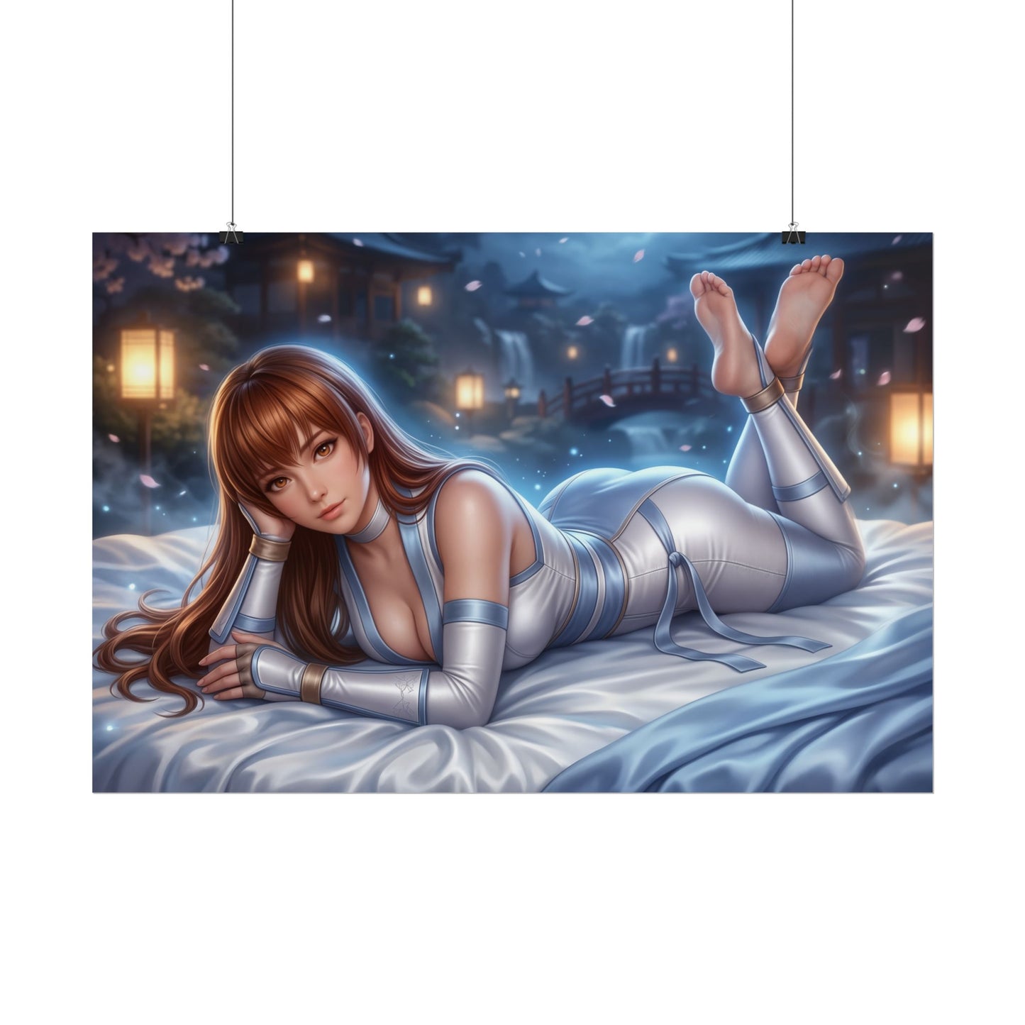 Kasumi Poster, Gaming Wall Art, Ninja Anime Print, Room Decor