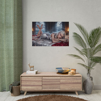 Daenerys Targaryen Poster, Fantasy Art Print, Room Decor Poster