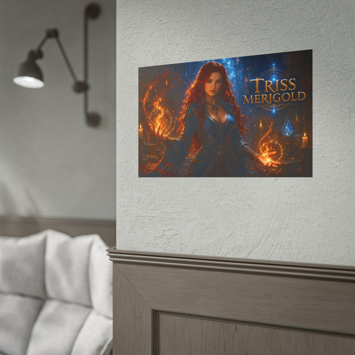 Triss Merigold The Witcher Wall Art Poster Fantasy Bedroom Decor Character Print