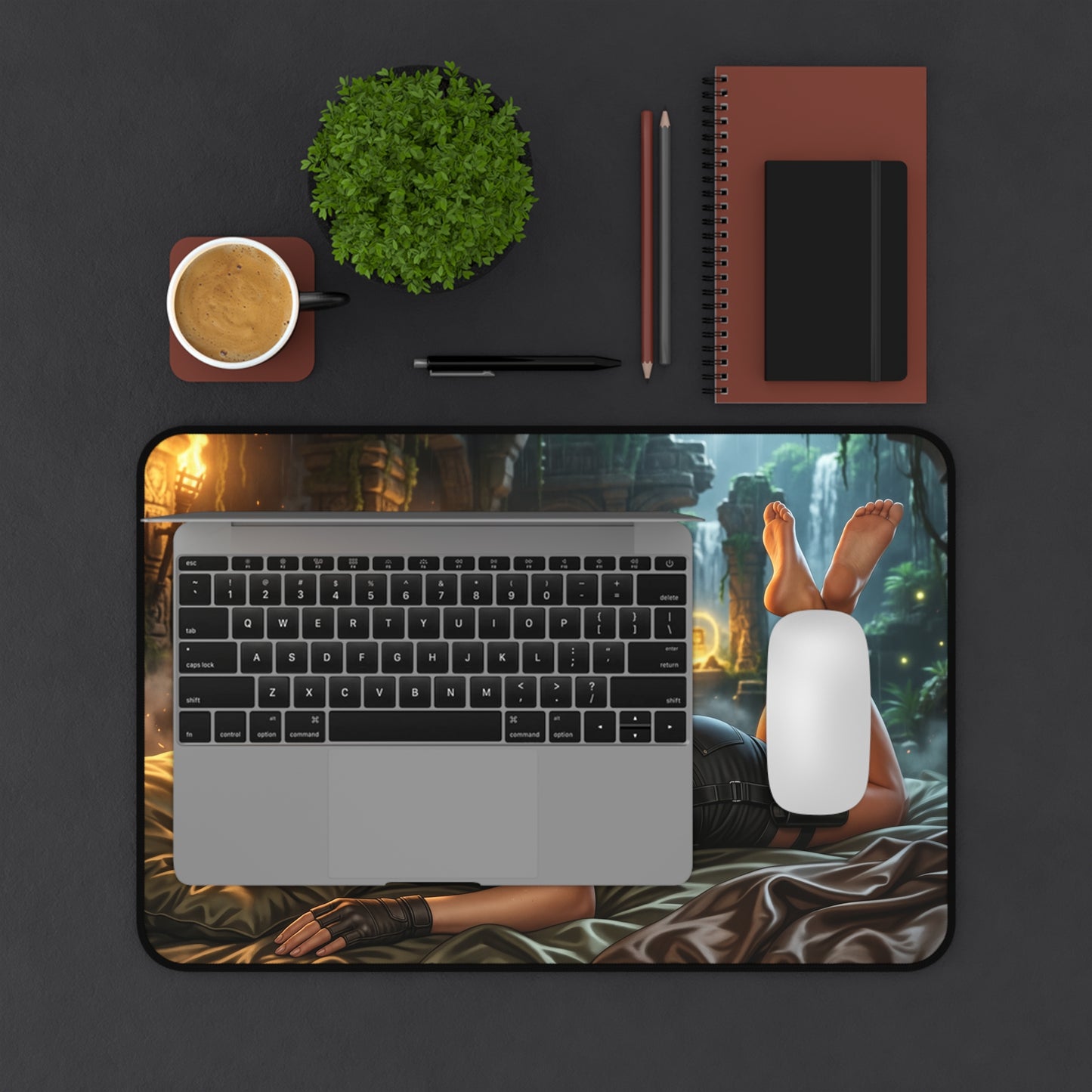 Tomb Raider Mouse Pad, Lara Croft Desk Mat, Gamer Gift XXL