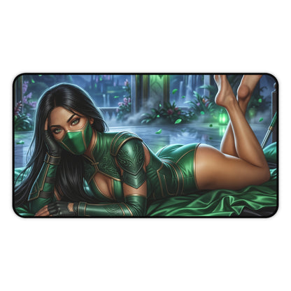 Mortal Kombat Mouse Pad, Jade Desk Mat, Gamer Gift XXL