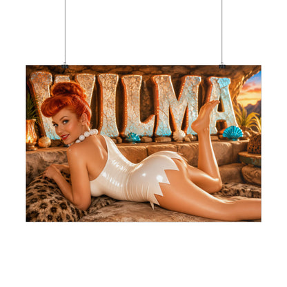 Wilma Flintstone The Flintstones Retro Poster Cartoon Wall Art Room Decor