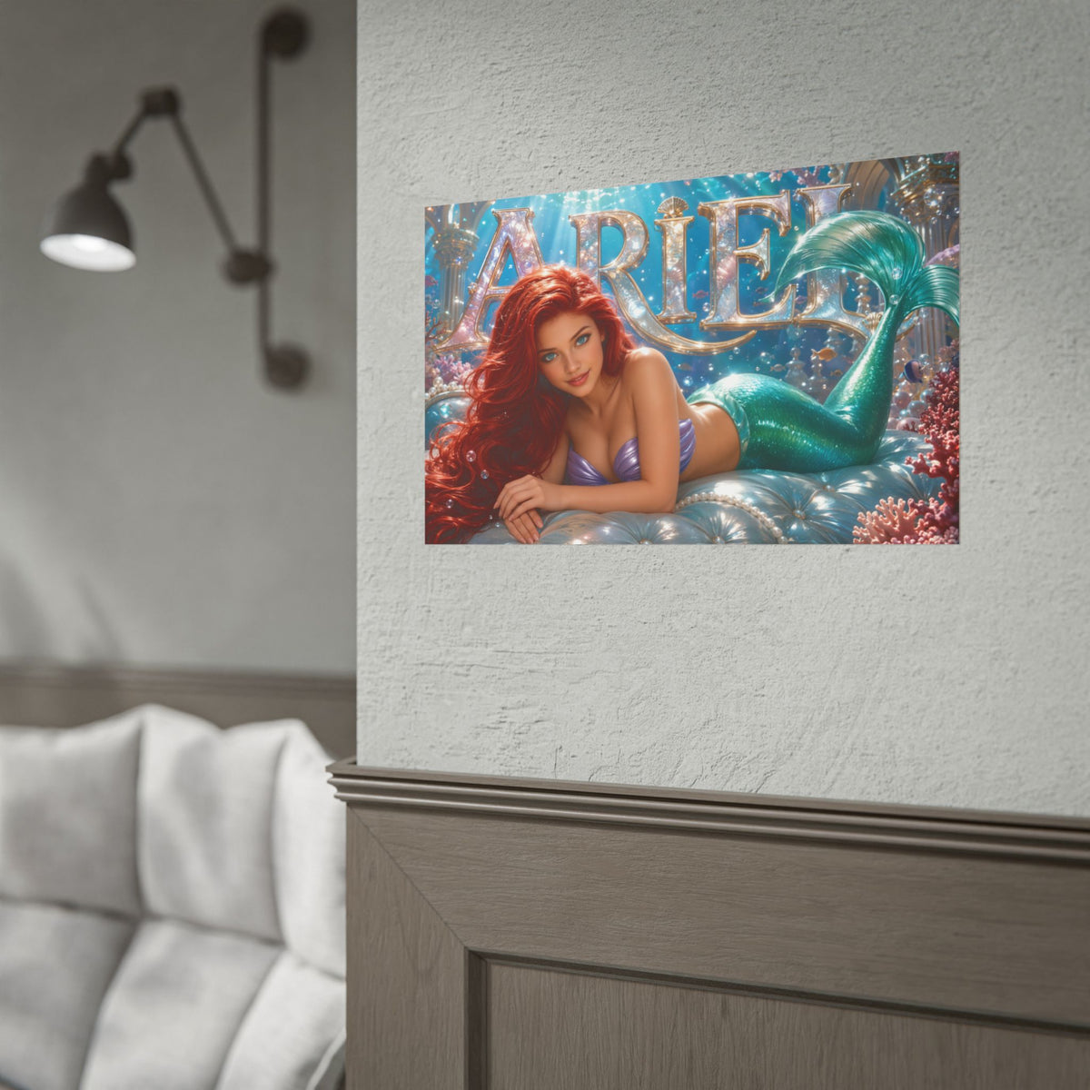 Ariel The Little Mermaid Poster Fantasy Wall Art Room Decor Collectible Print