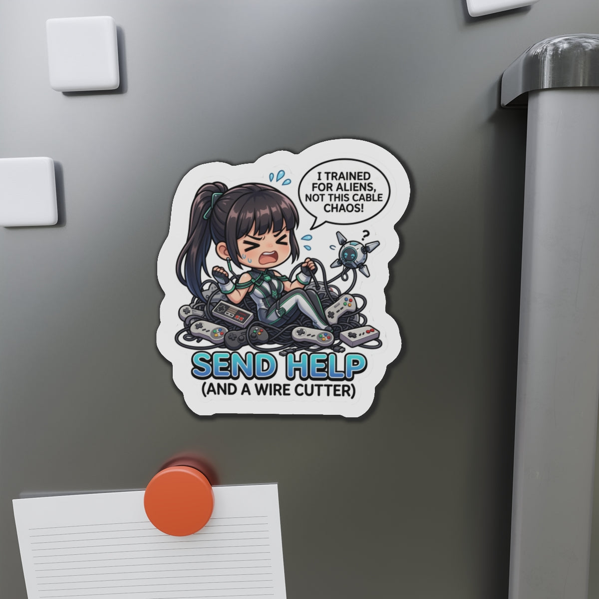 Eve Stellar Blade Magnet – Anime-Sci-Fi-Mädchen-Kühlschrankmagnet, futuristische Dekoration