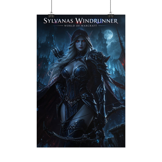 Warcraft Sylvanas Windrunner Character Poster Gaming Room Wall Decor Print