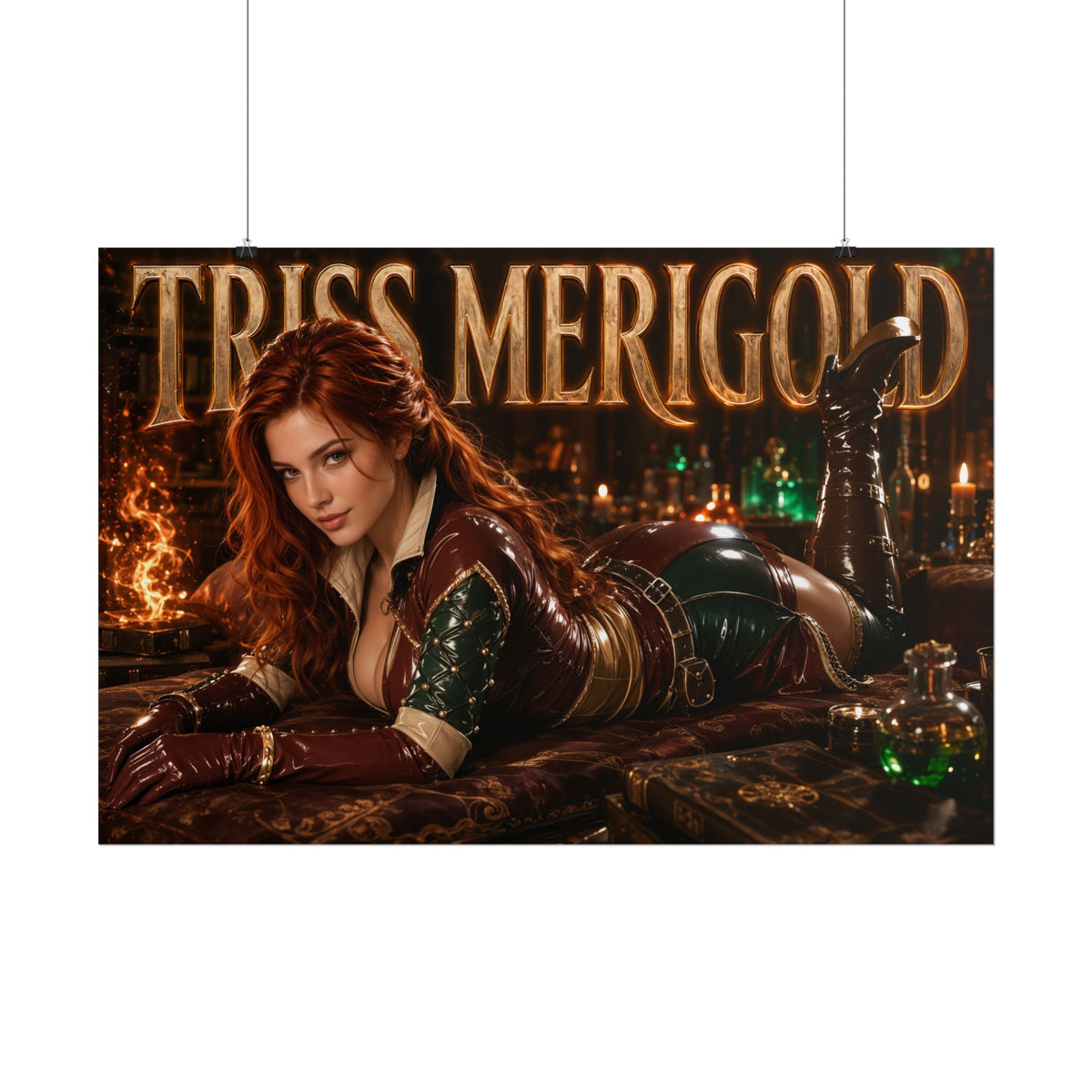 Triss Merigold The Witcher Wall Art Poster Gaming Decor Collectible Gamer Gift