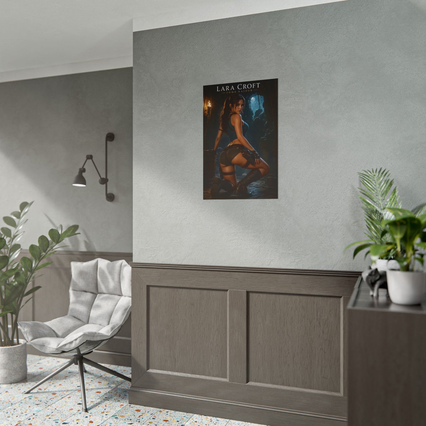 Lara Croft Poster, Tomb Raider Wall Art, Adventure Print, Gamer Decor