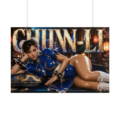 Gaming Wall Art Chun Li Street Fighter Poster Game Room Decor Gamer Gift Print