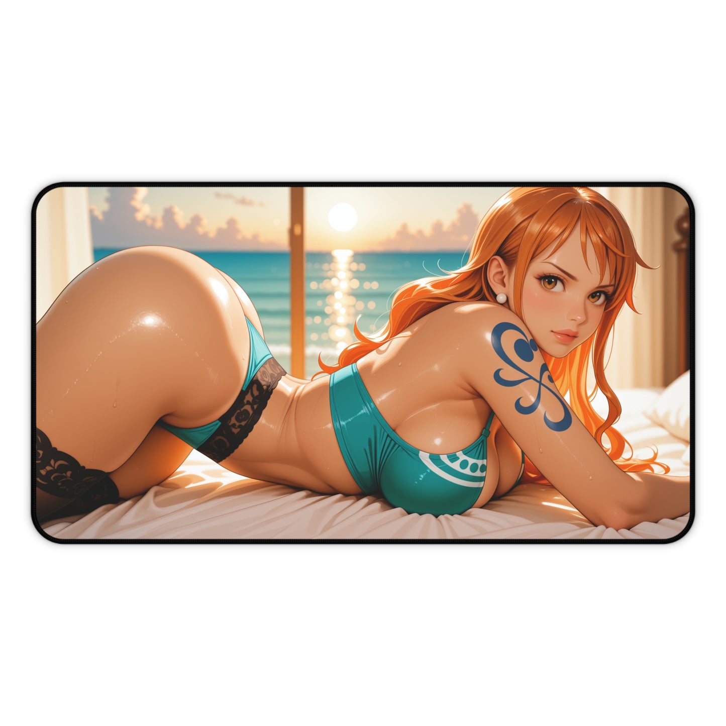 Nami Gaming Mouse Pad, One Piece Desk Mat, Anime Weather Girl Gaming Setup