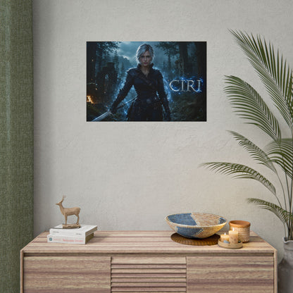 Fantasy Wall Art Ciri The Witcher Poster Room Decor Collector Gift Art Print
