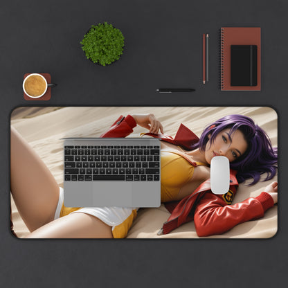 Faye Valentine Schreibtischunterlage, Cowboy Bebop Mauspad, Schreibtischdeko für Anime-Gamerinnen