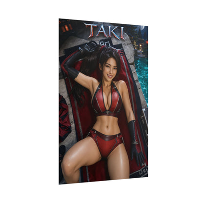 Gaming Wall Art Taki Soulcalibur Poster Bedroom Game Room Decor Art Print