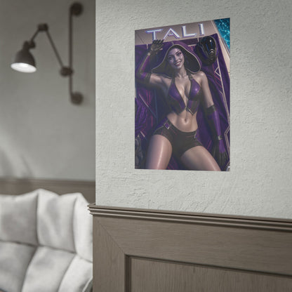 Tali Mass Effect Gaming Poster Wall Art Gamer Room Decor Collectible Print