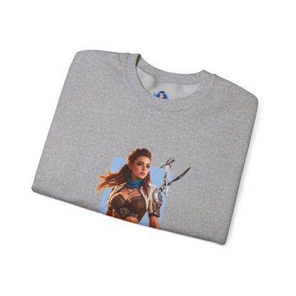 Aloy Sweatshirt, Horizon Rundhalsausschnitt, Gemütliche Gaming-Streetwear für Fans und Sammler