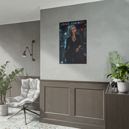 Grace Ashcroft Poster, Horror Game Wall Art, Gaming Print, Gamer Decor