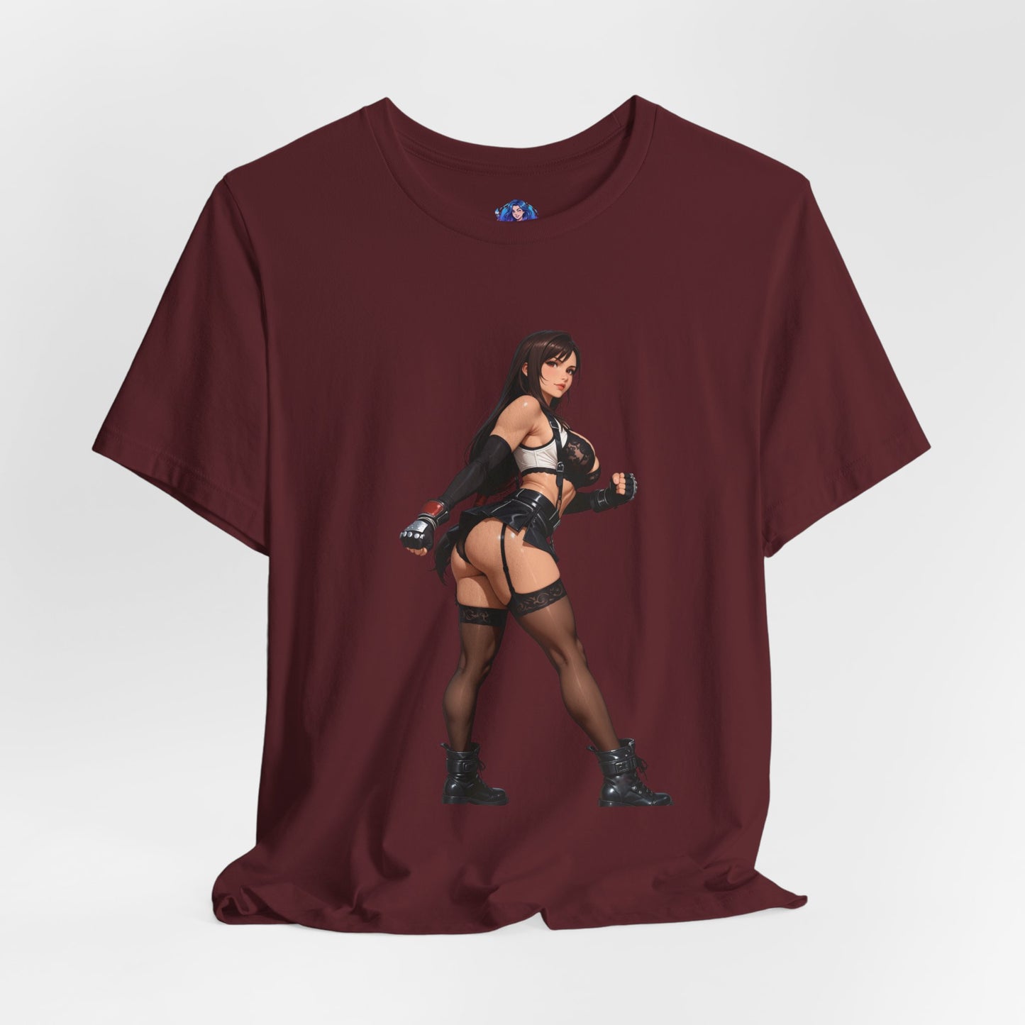 Tifa Lockhart T-Shirt | Final Fantasy VII T-Shirt für Gamer &amp; Anime-Fans | Kämpfer-Waifu-Shirt