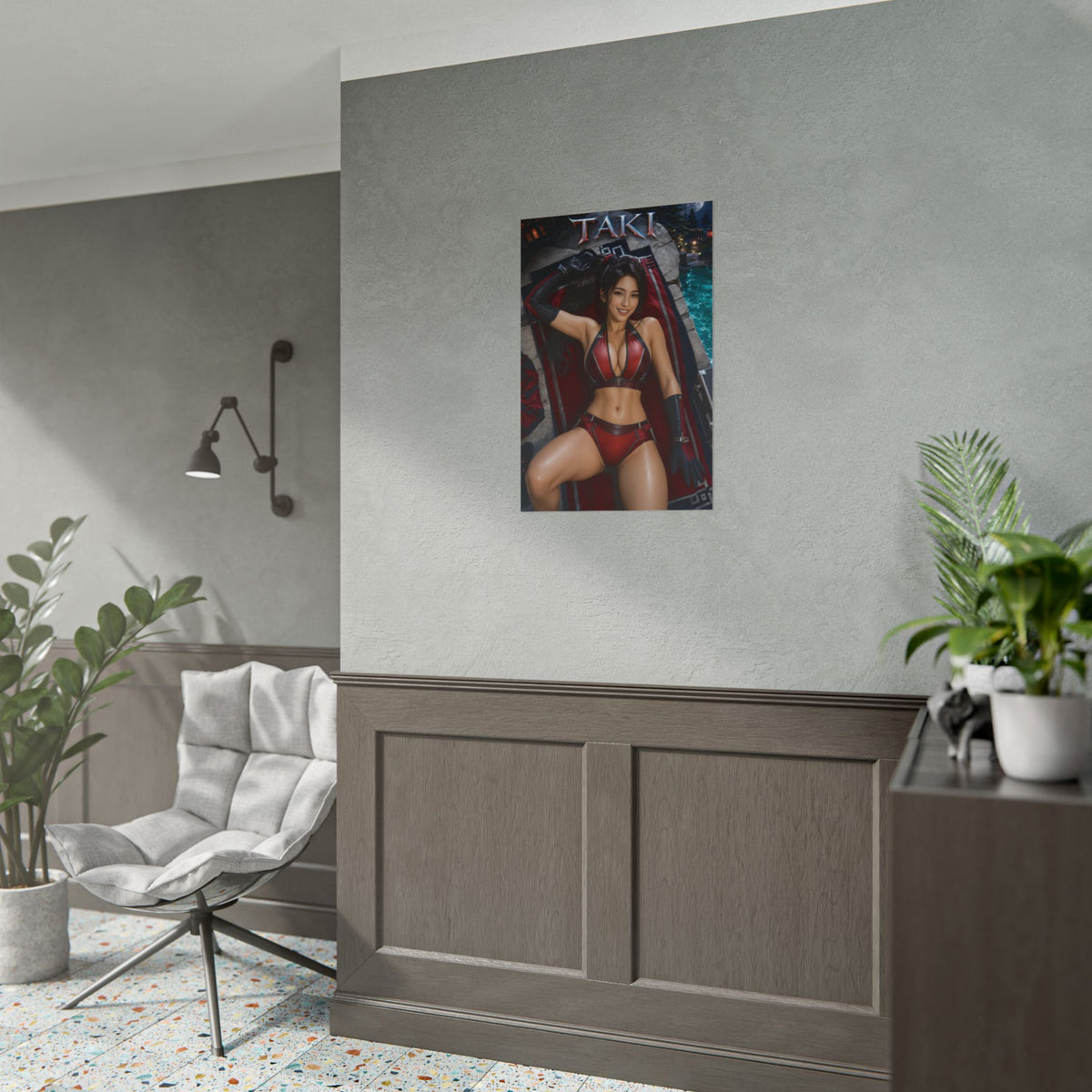 Gaming Wall Art Taki Soulcalibur Poster Bedroom Game Room Decor Art Print