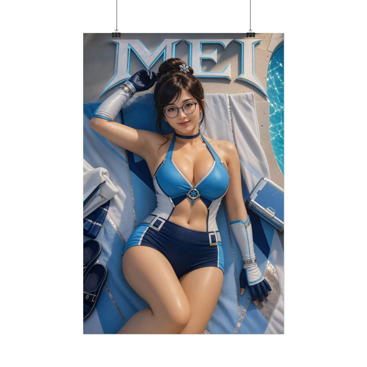 Mei Overwatch Gaming Poster Wall Art Gamer Room Decor Collectible Print