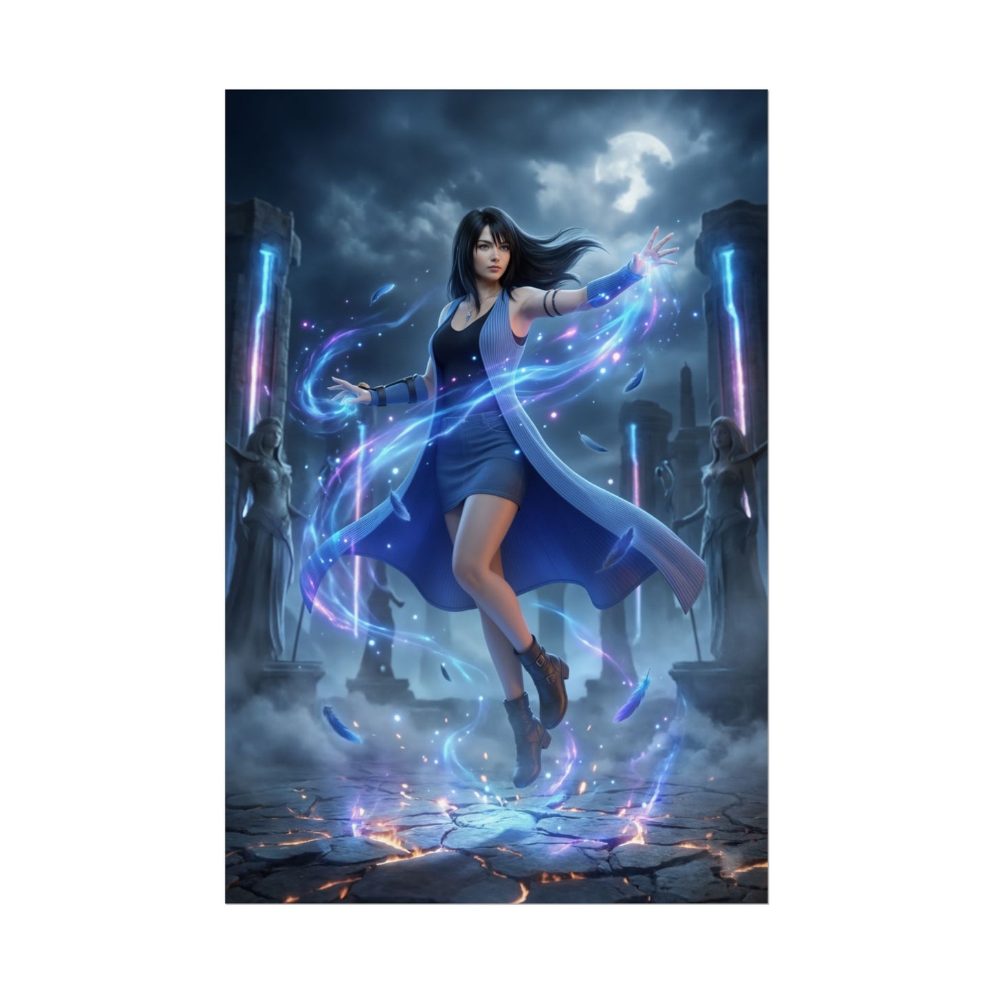 Rinoa Heartilly Poster – Final Fantasy Wall Art Print, Classic JRPG Decor