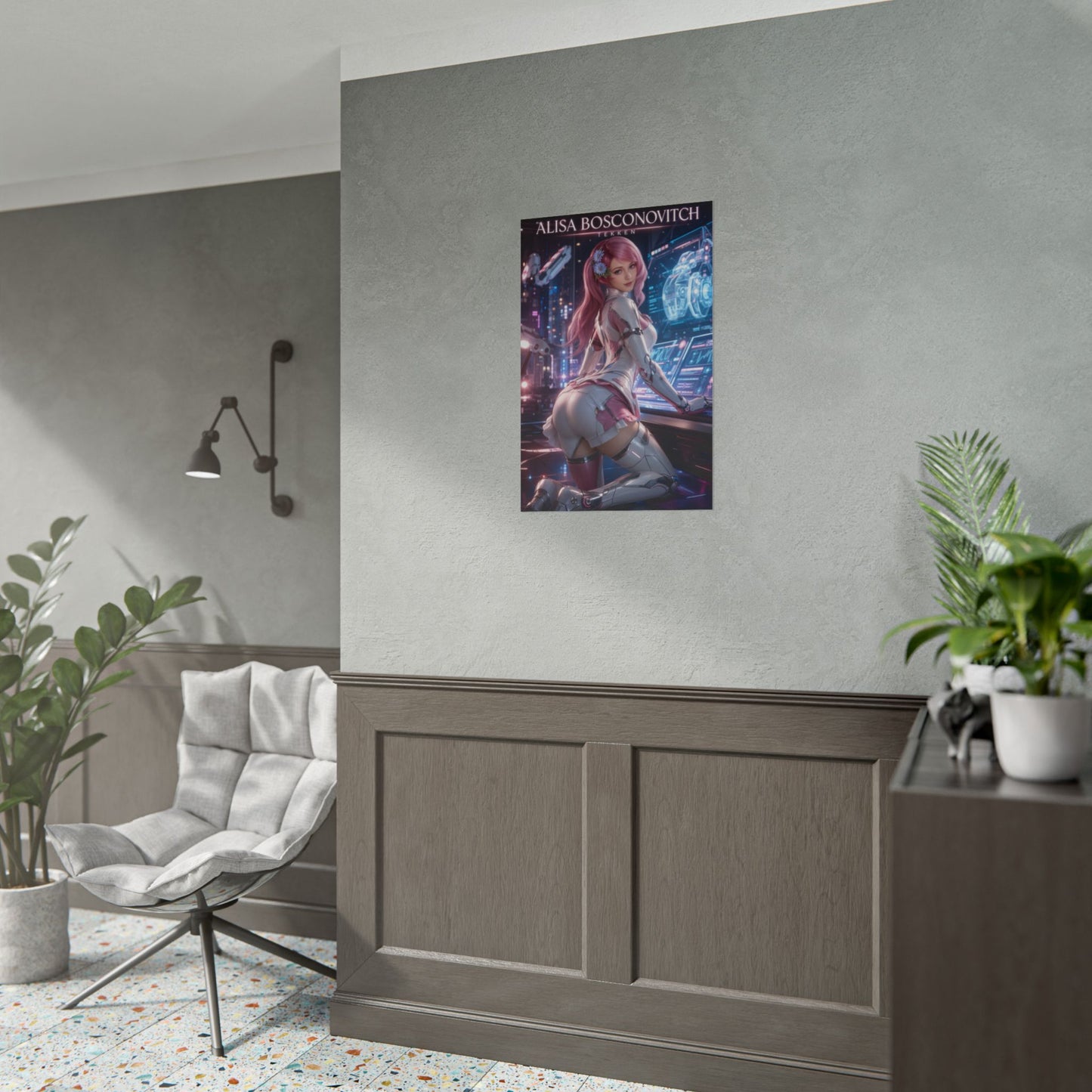 Alisa Bosconovitch Poster, Tekken Wall Art, Gaming Print, Sci Fi Decor