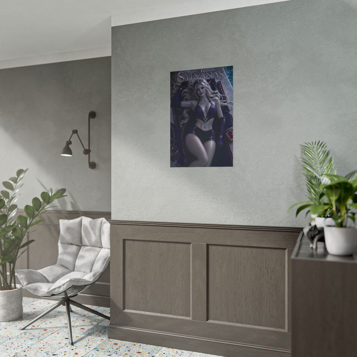 Sylvanas Character Poster Warcraft Fantasy Room Wall Decor Collectible Art