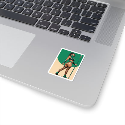 Jade-Aufkleber – Mortal Kombat Vinyl-Aufkleber für Laptops, Notizbücher und Innendekoration
