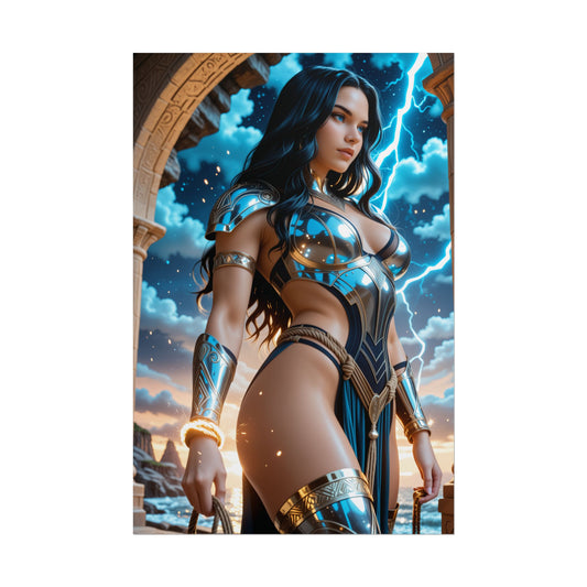 Donna Troy Poster – DC Wall Art Print, Warrior Heroine Decor