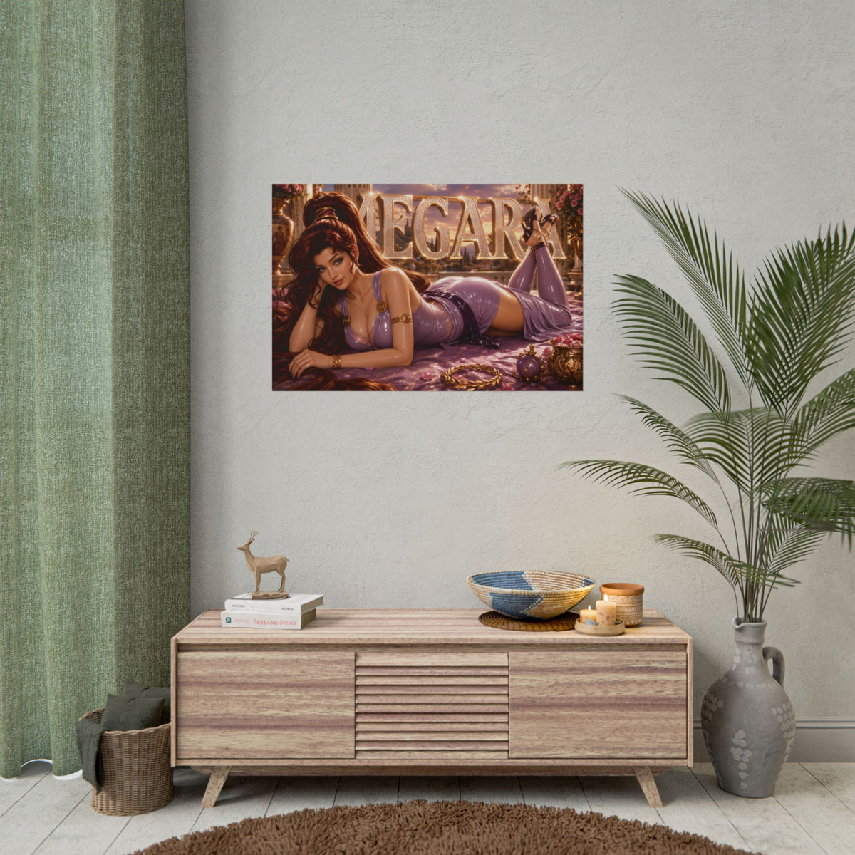Megara Hercules Poster Fantasy Wall Art Room Decor Collectible Print