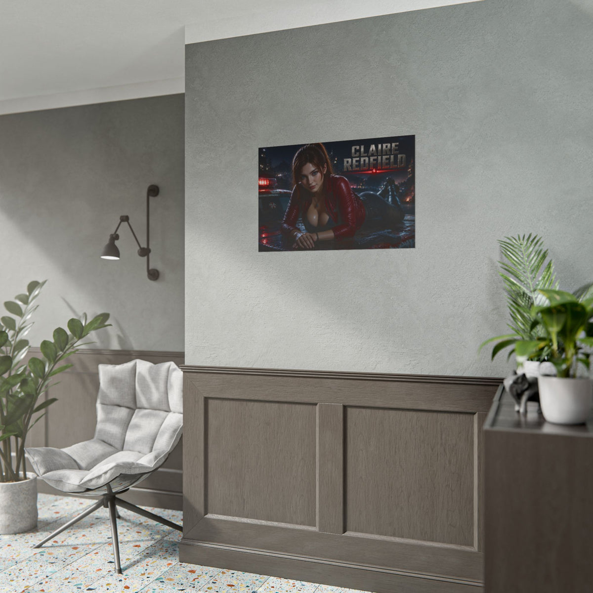 Claire Redfield Gaming Poster Wall Art Gamer Room Decor Collectible Print