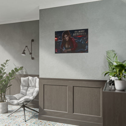 Claire Redfield Gaming Poster Wall Art Gamer Room Decor Collectible Print