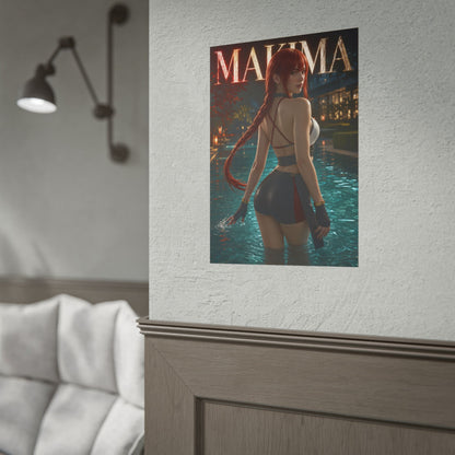 Anime Wall Art Makima Chainsaw Man Poster Otaku Room Decor Collector Gift Print