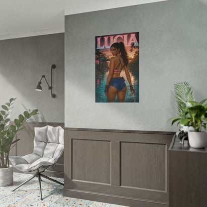 Game Room Decor Lucia Wall Art Poster Collectible Character Print