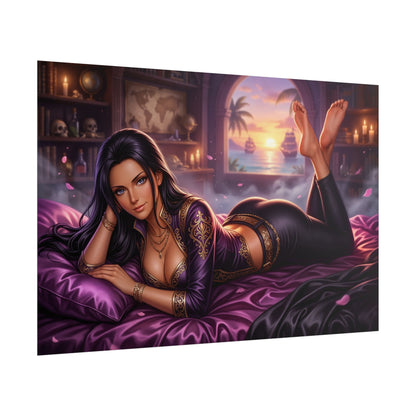 Nico Robin Poster, One Piece Wall Art, Anime Print, Gamer Decor
