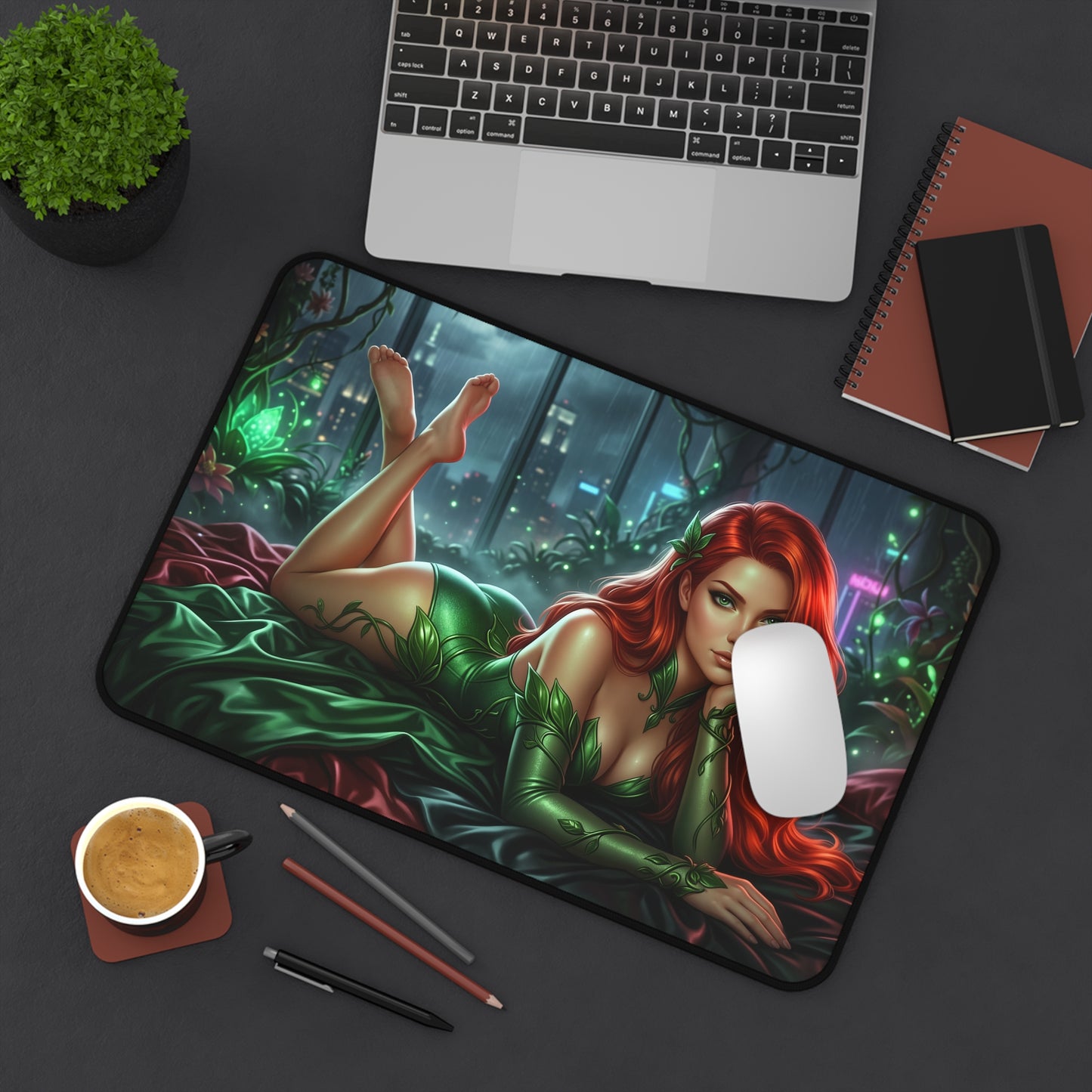DC Comics Mouse Pad, Poison Ivy Desk Mat, Anime Decor