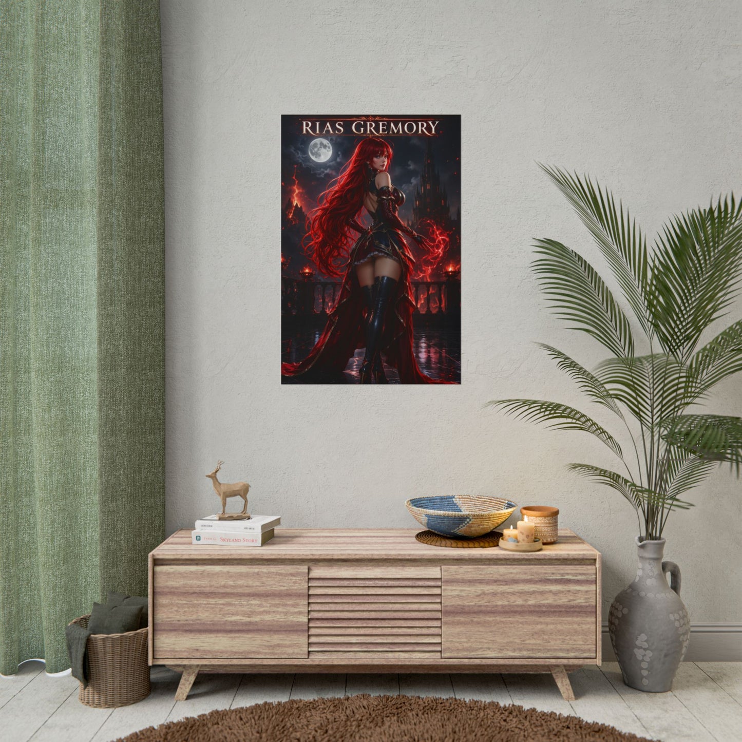 High School DxD Rias Gremory Poster Anime Wall Art Print