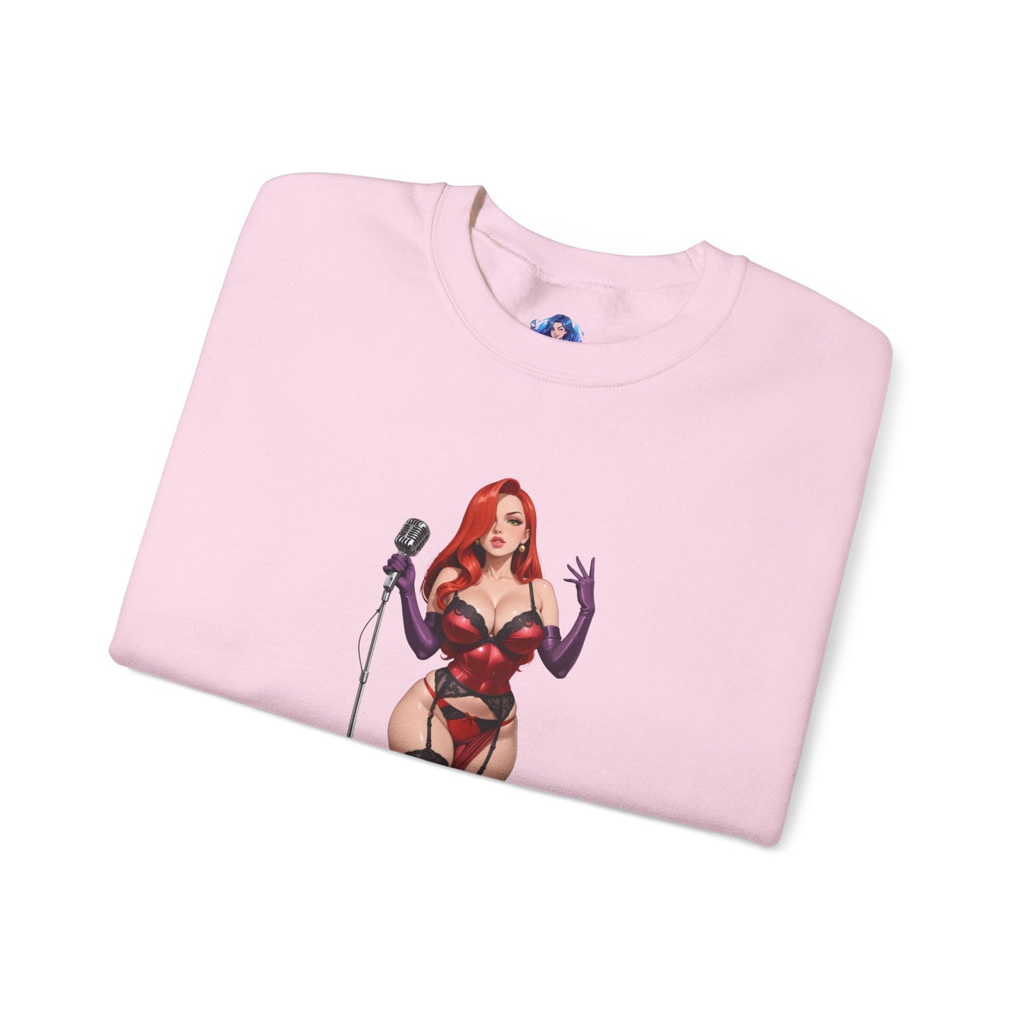 Jessica Rabbit Sweatshirt, klassischer Cartoon-Rundhalsausschnitt, gemütliche Retro-Streetwear für Fans