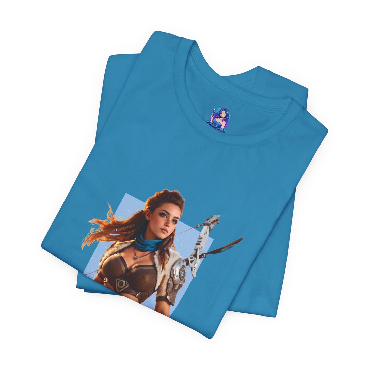 Aloy-T-Shirt | Horizon-Heldin-Shirt für Gamer &amp; Anime-Fans | Tapfere Jägerin-Shirt