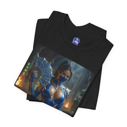 Kitana Mortal Kombat T-Shirt | Kampfspiel-Shirt für Gamer &amp; Anime-Fans
