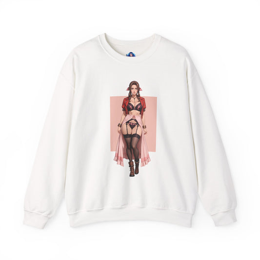 Толстовка Aerith Gainsborough, FFVII Crewneck, елегантний ігровий одяг для колекціонерів