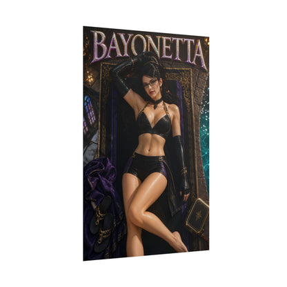 Bayonetta Character Poster Gamer Gift Gaming Setup Wall Decor Print