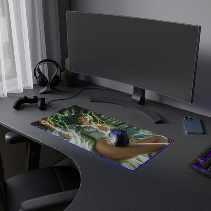 Килимок для столу CC – світлодіодний RGB-підсвітлювальний килимок, ігровий комплект для дівчат з аніме Waifu