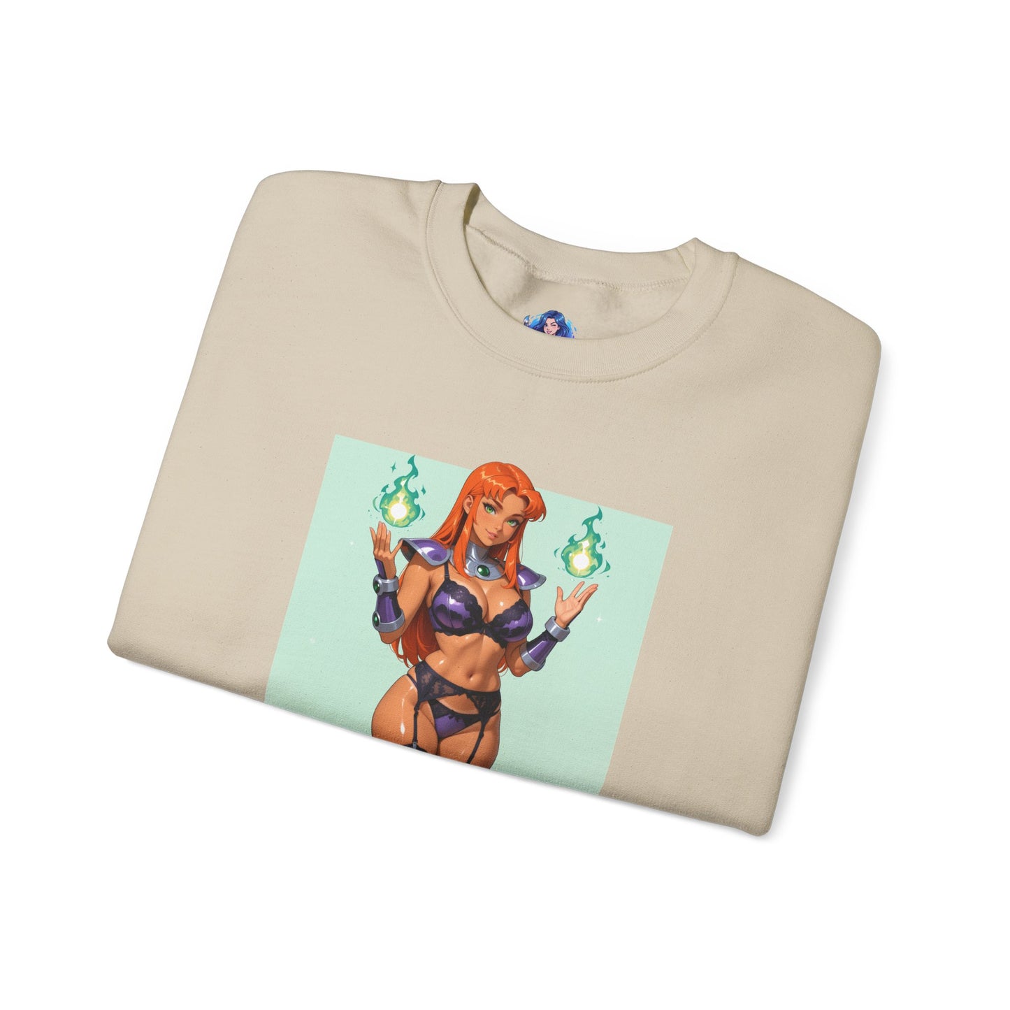 Толстовка Starfire, круглий виріз DC Comics, затишний вуличний одяг супергероїв для фанатів
