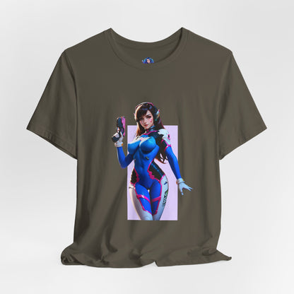 D.Va-T-Shirt | Overwatch-Gamer-Girl-Shirt für Otakus und E-Sport-Fans | Süßes Waifu-Shirt