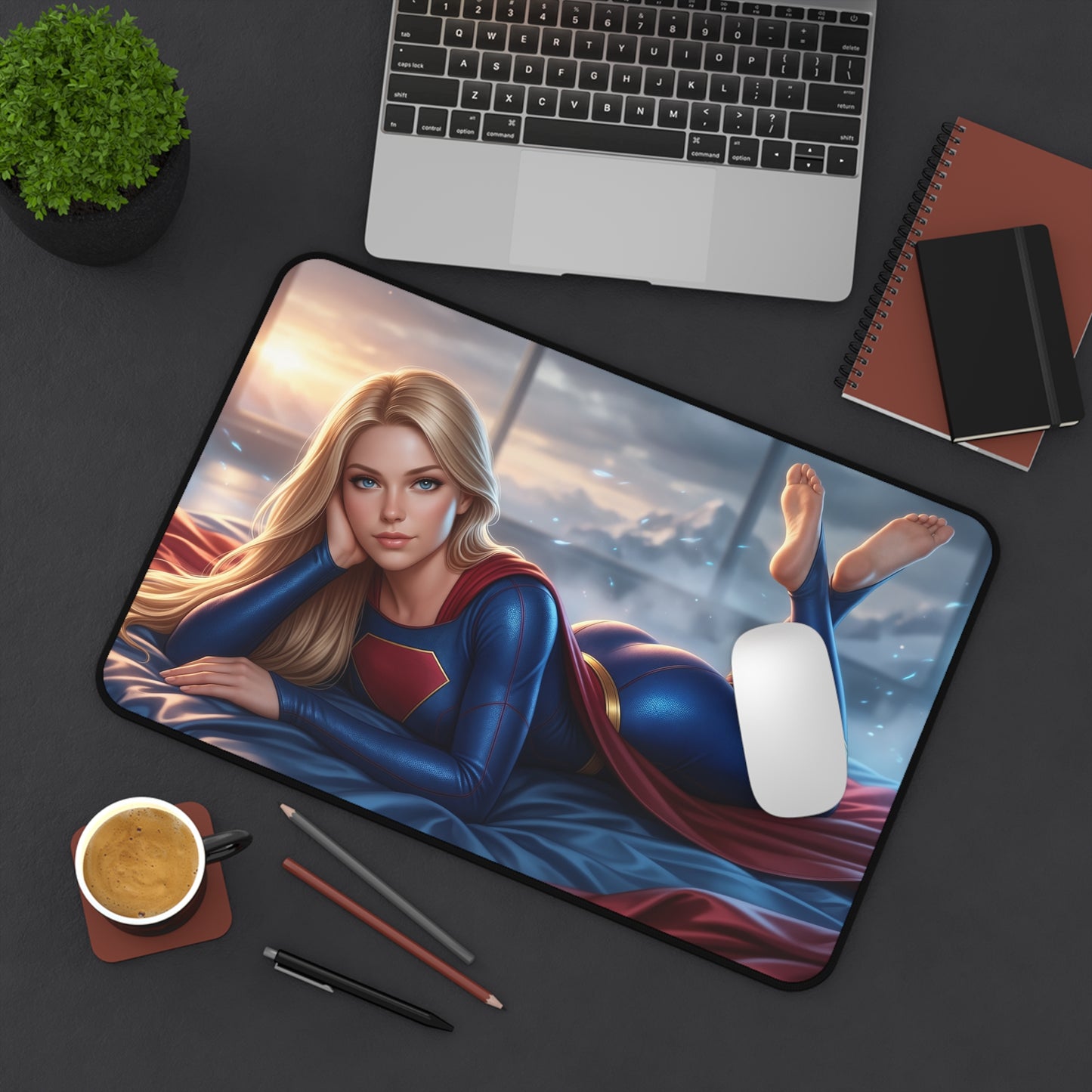 DC Comics Mouse Pad, Supergirl Desk Mat, Gamer Gift XXL