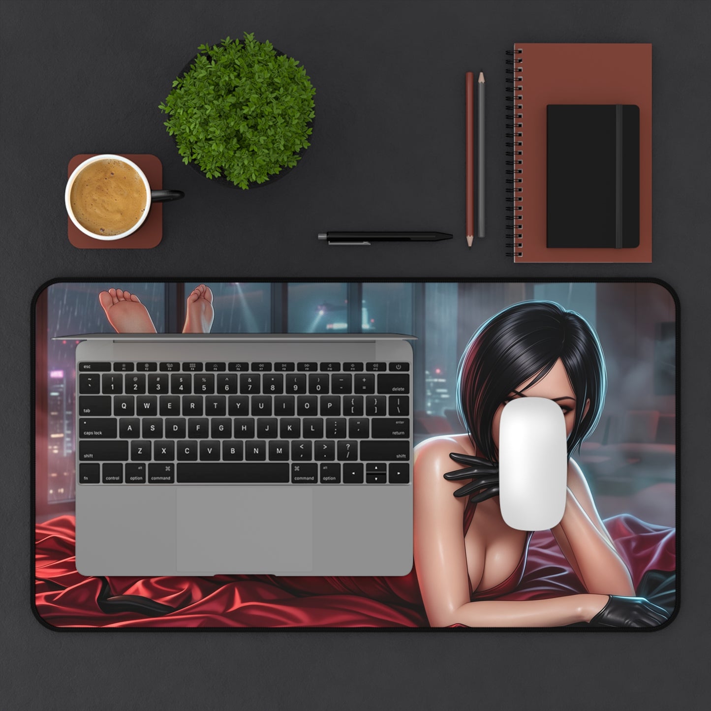 Resident Evil Mouse Pad, Ada Wong Desk Mat, Gamer Gift XXL