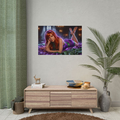 Daphne Blake Poster, Cartoon Wall Art, Retro Anime Print Decor