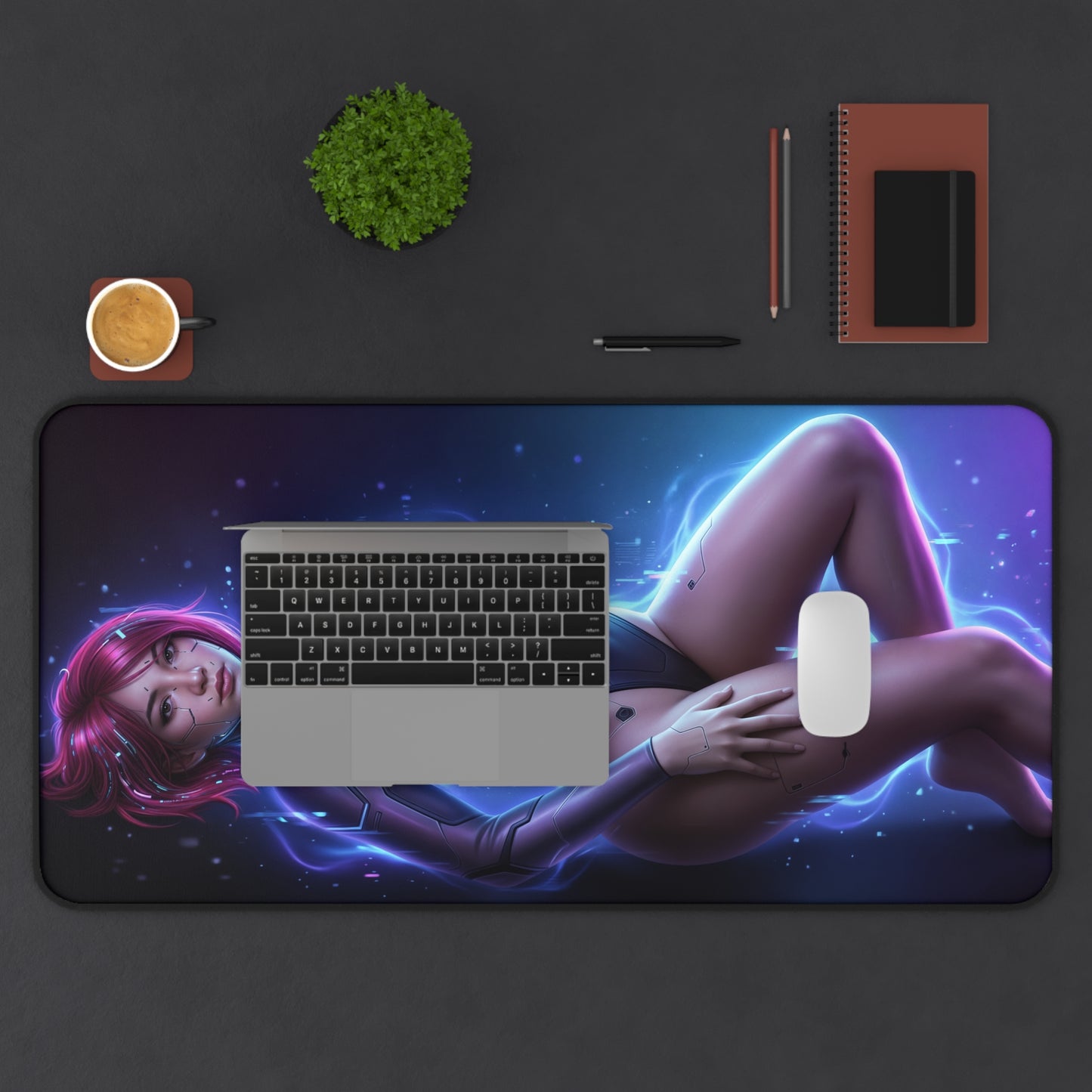 Cyberpunk Mouse Pad, Songbird Desk Mat, Anime Mouse Pad