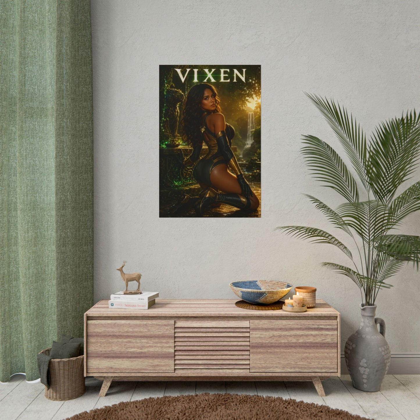 Vixen Poster, DC Comics Wall Art, Superhero Print, Fantasy Decor