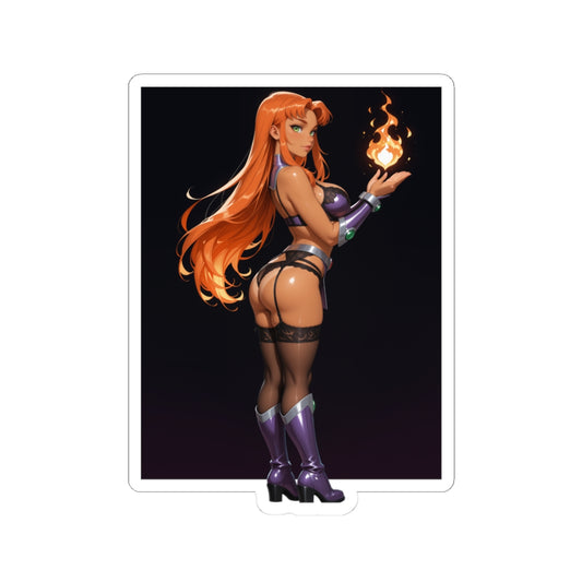 Наклейка Starfire – вінілова наклейка Cosmic Girl для ноутбуків, щоденників та спорядження