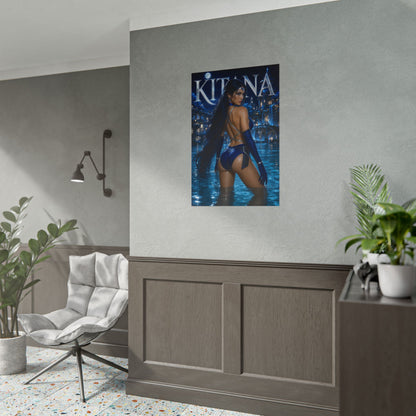 Kitana Character Wall Art Mortal Kombat Gaming Poster Office Room Decor Print